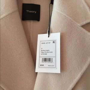 Theory wool&cashmere belted robe jacket